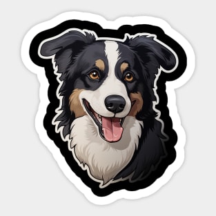 Cute Border Collie Dogs Funny Border Collie Sticker